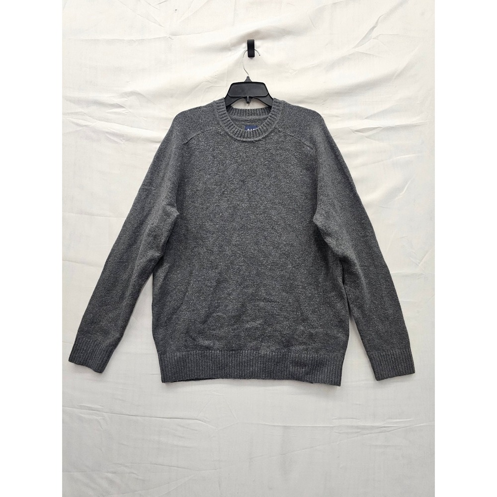 Gap Mens Crewneck Pullover Sweater Grey Wool Blend Casual Size Medium